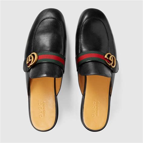 gucci leather slippers|Gucci leather slippers for men.